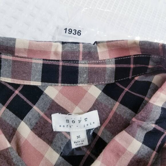 SOFT Joie Plaid Button Down Shirt - Picture 8 of 10